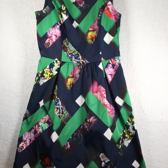 Cynthia Rowley Dresses & Skirts - Cynthia Rowley Women's  Floral Sleeveless Dress Size 4  Multicolor Blue Pockets